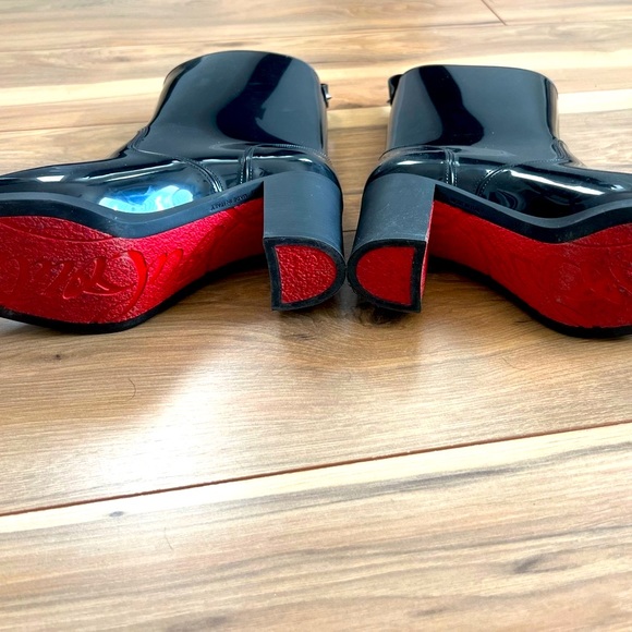 CHRISTIAN LOUBOUTIN Loubirain Waterproof Bootie rainboots - Picture 5 of 12